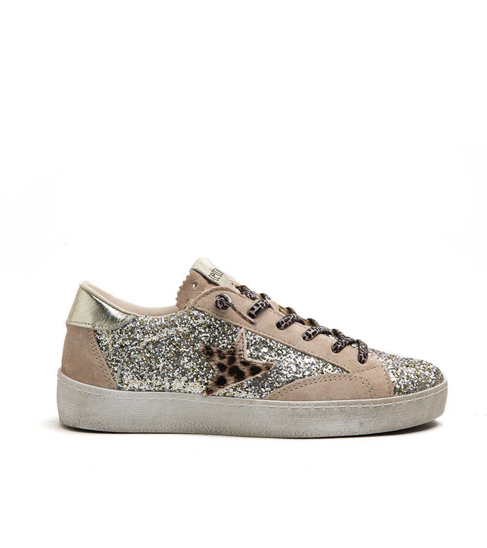 Cetti Deportivos Mujer Oro Glitter Champagne