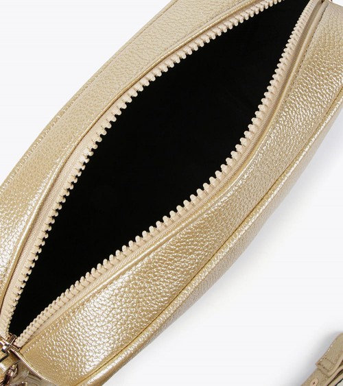 Lola Casademunt Bolso Bandolera para Mujer en Dorado - Efecto Piel