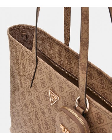 Detalle del compartimento interno del Guess Bolso Tote Power Play, ideal para laptop.