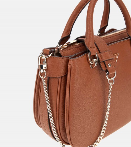 Guess Bolso de Mano Fedora para Mujer en Marrón