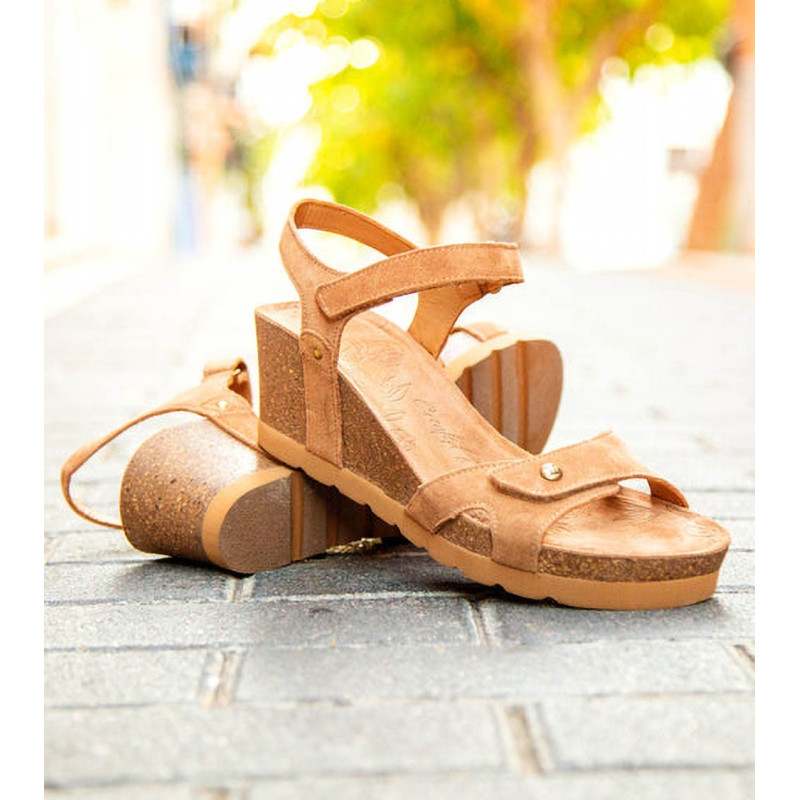 Sandalias Cuña Mujer Piel Panama Jack Sandalias Con Cuña Para