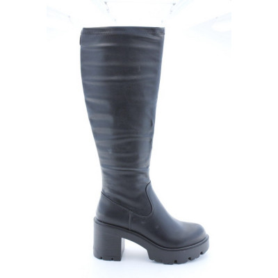 Mustang Botas Altas Mujer Negro