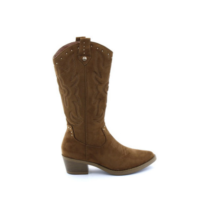 Xti Botas Altas Campera Mujer Camel