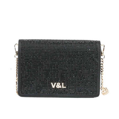 Victorio & Lucchino Bolso Bandolera Pequeño June 530 - Negro con Detalles Dorados | Lázaro Zapaterías