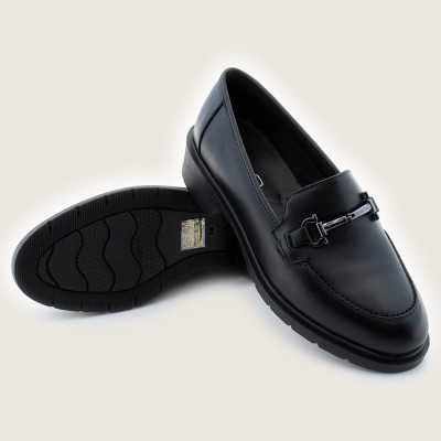 Lazaro Mocasines Mujer Negro