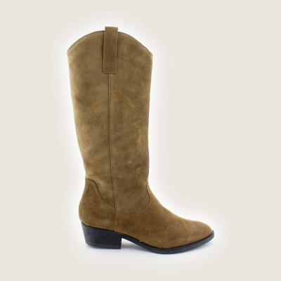 Lazaro Botas Mujer Camel