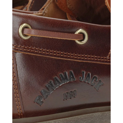 Panama Jack Boat C8 - diseño náutico en piel brillante detalle grabado