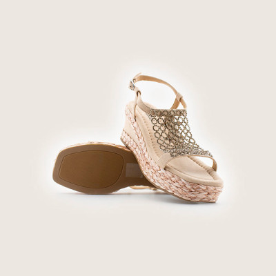 Be Casual Sandalias Mujer Beig