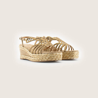 Be Casual Sandalias Mujer Beig