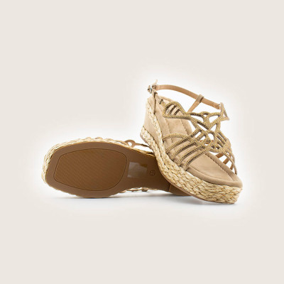 Be Casual Sandalias Mujer Beig