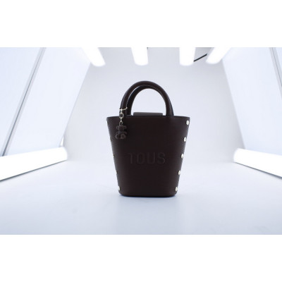 TOUS mini bolso marrón mujer poliuretano elegante