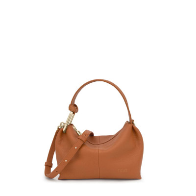 Tous bandolera camel Hold de piel vista frontal