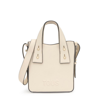 TOUS minibolso beige vista frontal