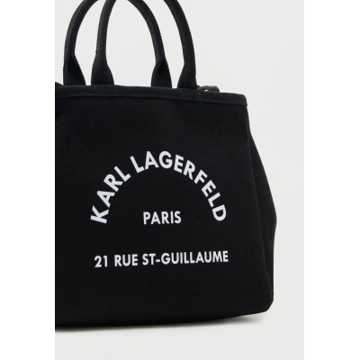 Bolso mujer negro compacto con asas superiores