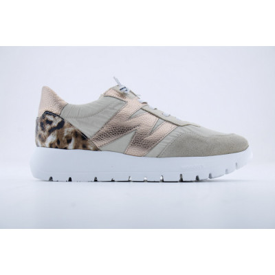 Wonders Zapatillas Mujer Beig – piel y textil