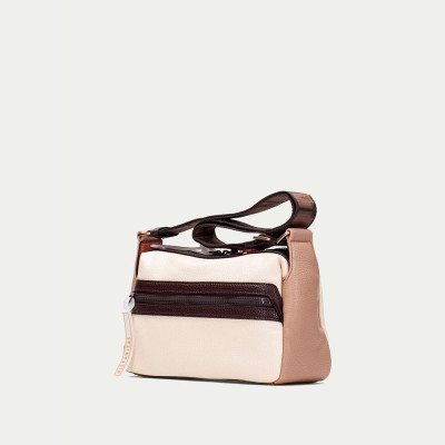 bolso bandolera crema Hispanitas diseño urbano