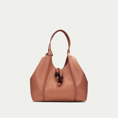 hispanitas bolso shopper almond vista frontal