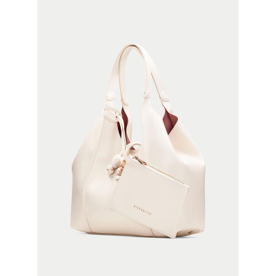 bolso shopper crema hispanitas bv264532 vista lateral