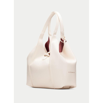 bolso shopper crema mujer asa doble