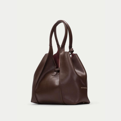 bolso shopper poliuretano avellana hispanitas