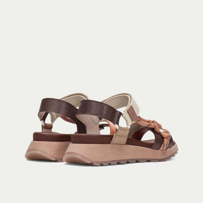 sandalia hispanitas triflow ámbar vista trasera