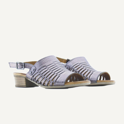 Sherlock Soon Sandalias Mujer Plata+plomo