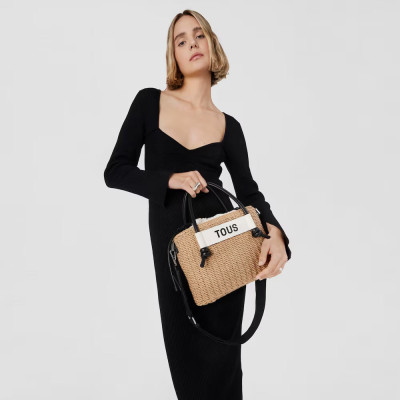 Capazo negro mujer TOUS con bandolera