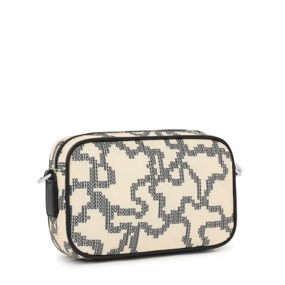Bolso poliuretano TOUS beige compacto vista atrás