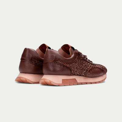 Zapatilla piel Hispanitas cómoda vista trasera