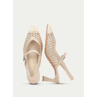 Zapato slingback Hispanitas elegante viato de arriba y lateral