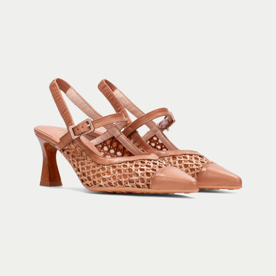 Zapato slingback Hispanitas elegante natural