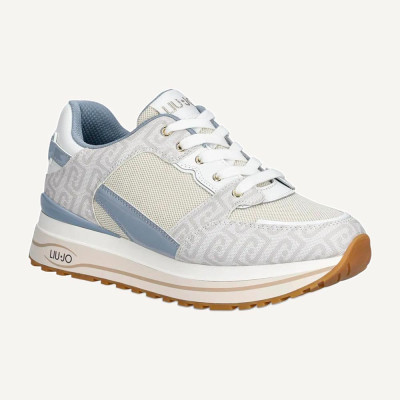 sneakers liu jo azul con suela dentada