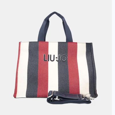 Liu Jo bolso multicolor mujer rayas maxi logo