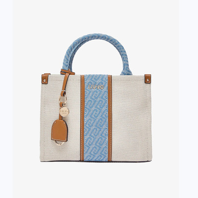 Liu Jo bolso jacquard beige mujer AA6206