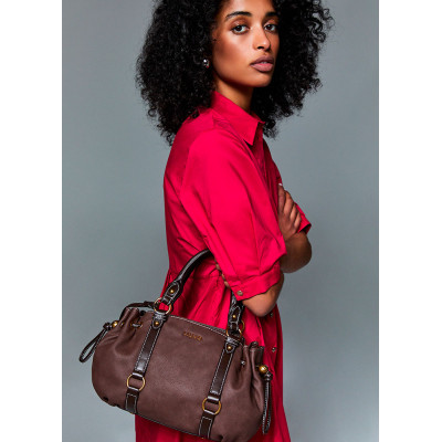 Liu Jo bolso mano negro efecto nobuk mujer