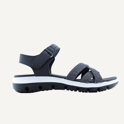 Eoligeros sandalias mujer negro casual