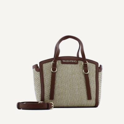 Valentino Bags Bolso Mujer Beig – rafia y polipiel