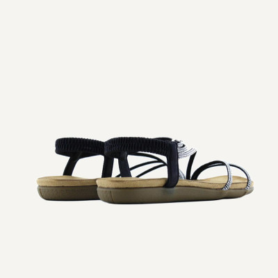Be Casual sandalias mujer negro ligeras casual