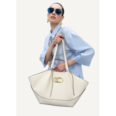 Lola Casademunt bolso beig mujer