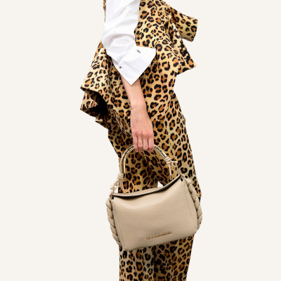 Lola Casademunt bolso beig mujer