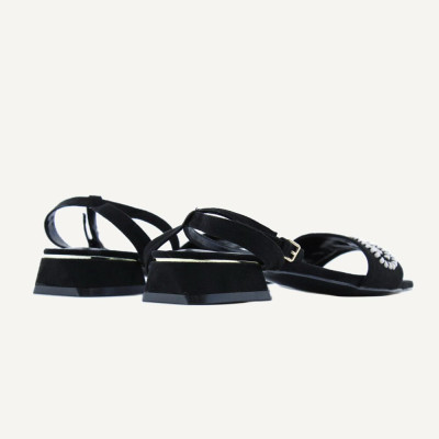 Lazaro Sandalias Mujer Negro | Lazaro