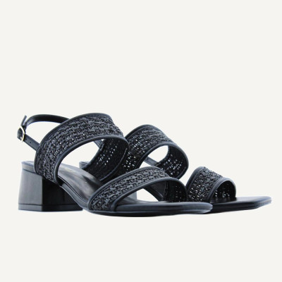 Lazaro Sandalias Mujer Negro | Lazaro