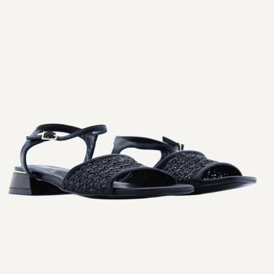 Lazaro Sandalias Mujer Negro | Lazaro