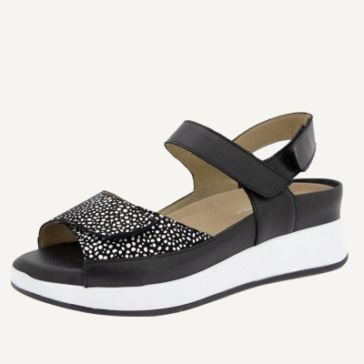 Piesanto sandalias mujer negro 260422