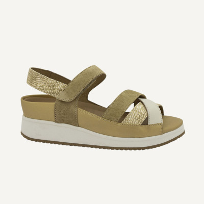 Piesanto sandalias mujer camel 260423