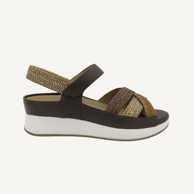 Piesanto sandalias mujer marrón 260425