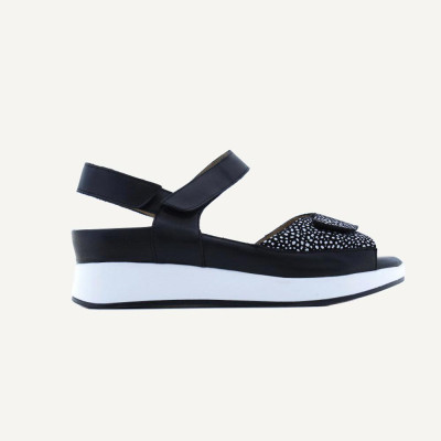Piesanto sandalias mujer negro 260422