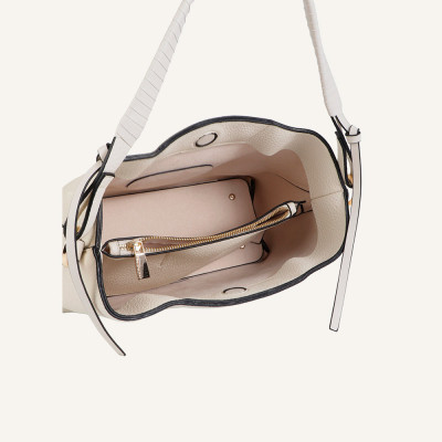 Lola Casademunt bolso beig mujer