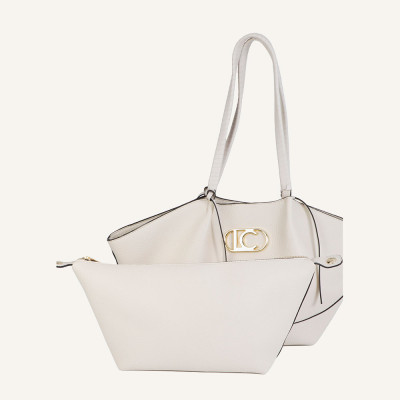 Lola Casademunt bolso beig mujer