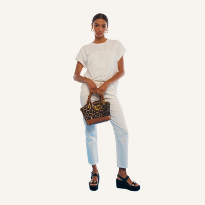 Lola Casademunt bolso marron mujer